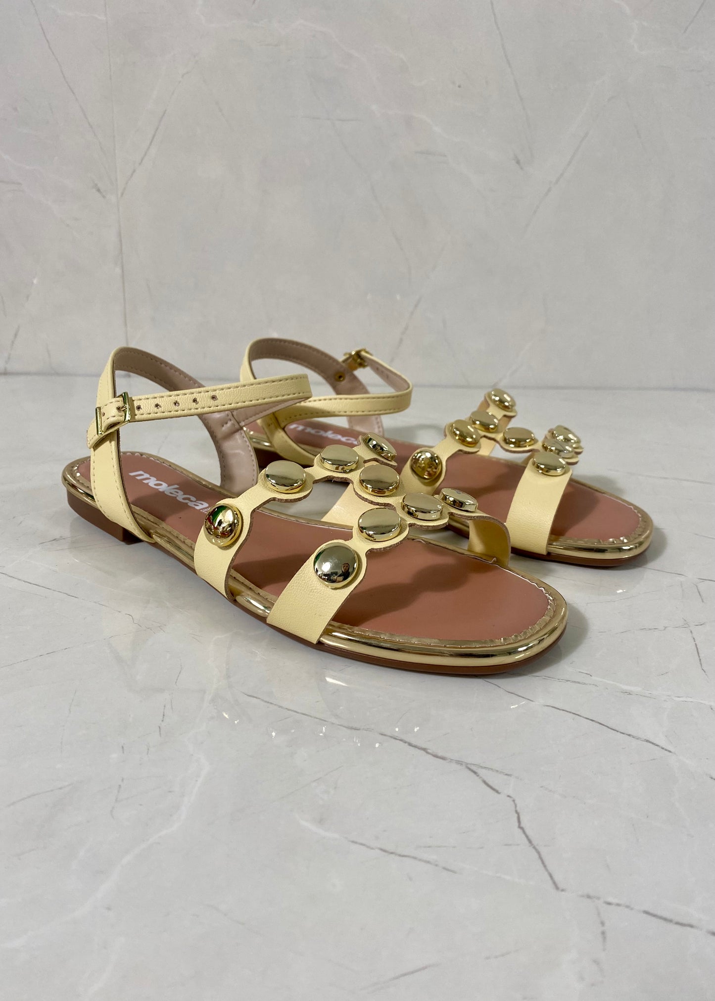Moleca Glamour Sandal Yellow Gold