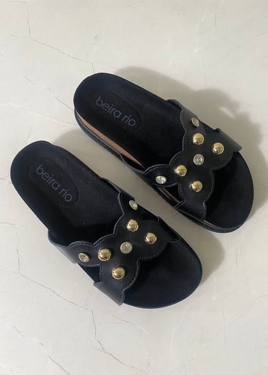 Beira Rio Sandals Chain Black
