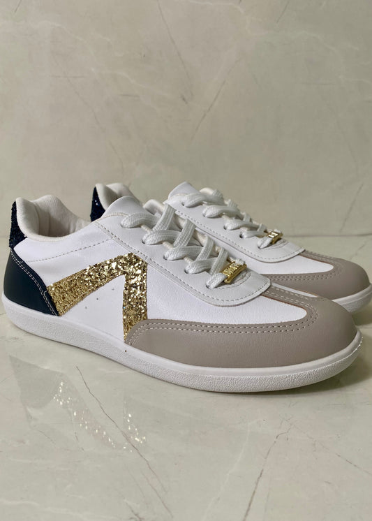 Vizzano Sneakers Black & White Gold Glitter