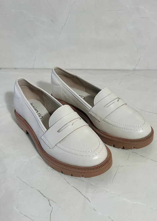 Beira Rio Off White Mocasines