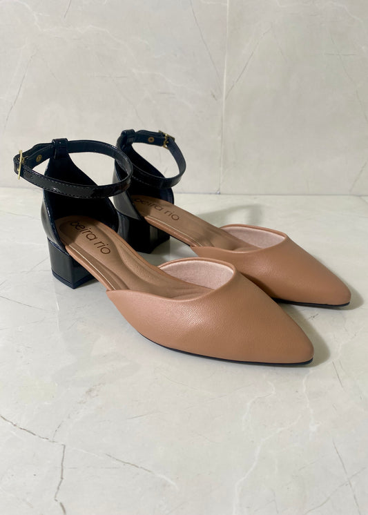 Beira Rio Black Charol Camel Mini