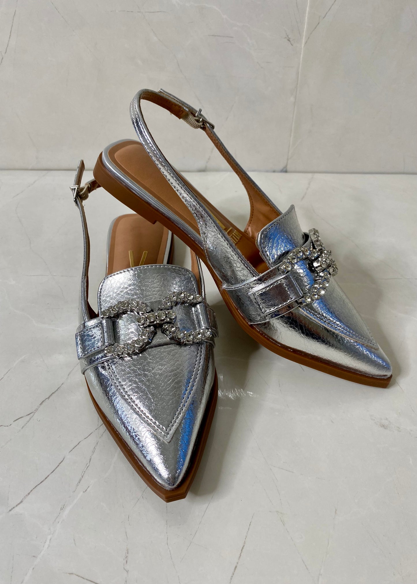 Vizzano Flat Slingback Plata