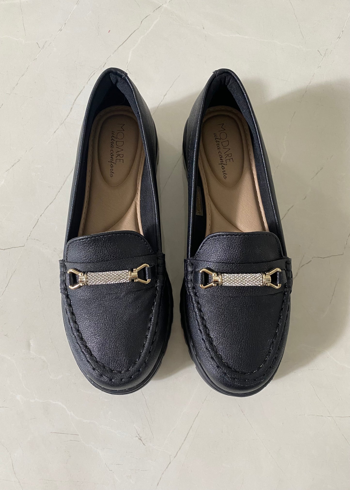 Modare Mocasín Black Rhinestone