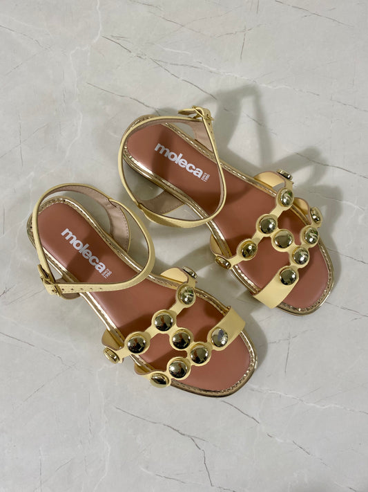 Moleca Glamour Sandal Yellow Gold