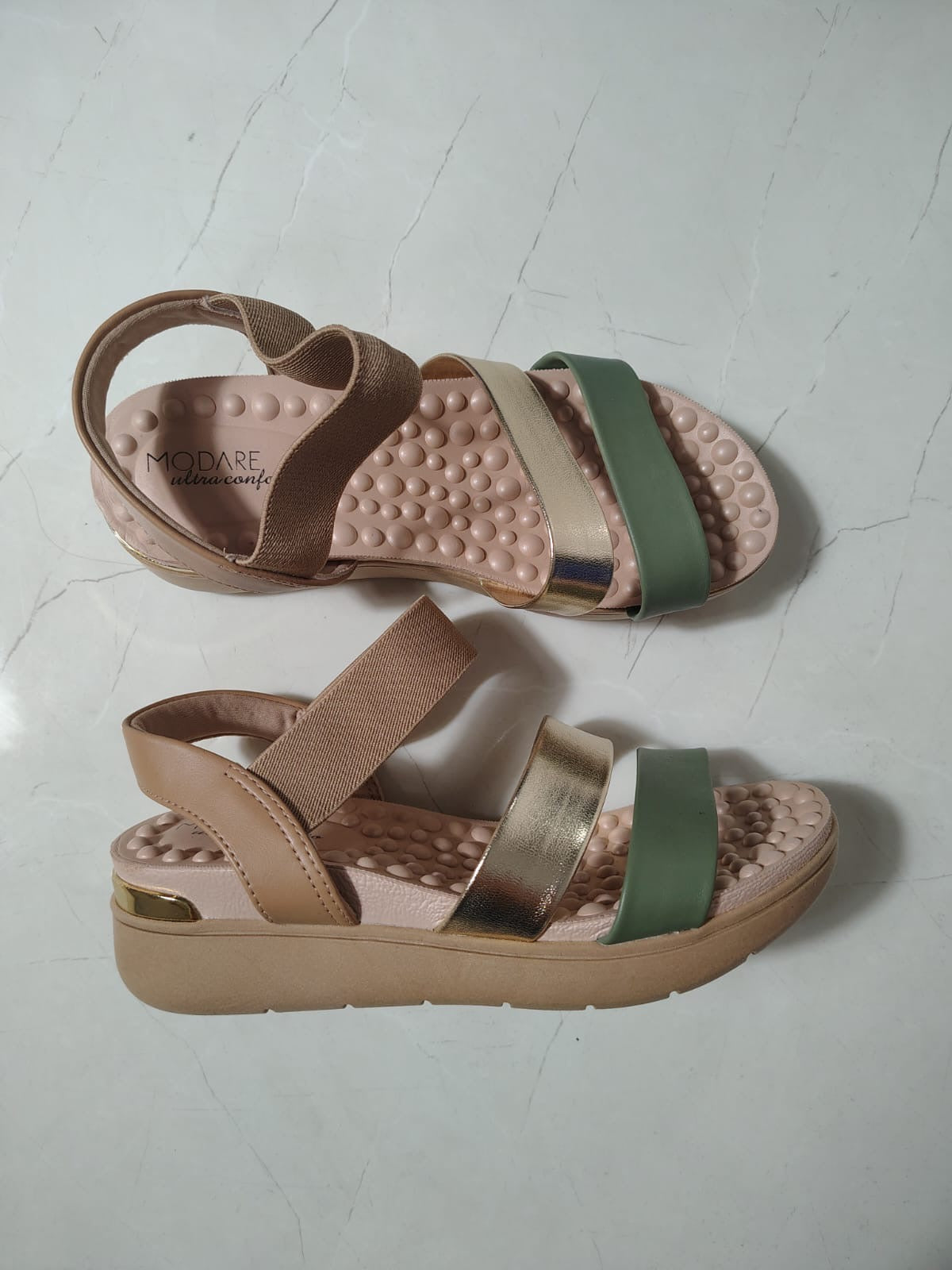 Modare Ultra Confort Green Sandals