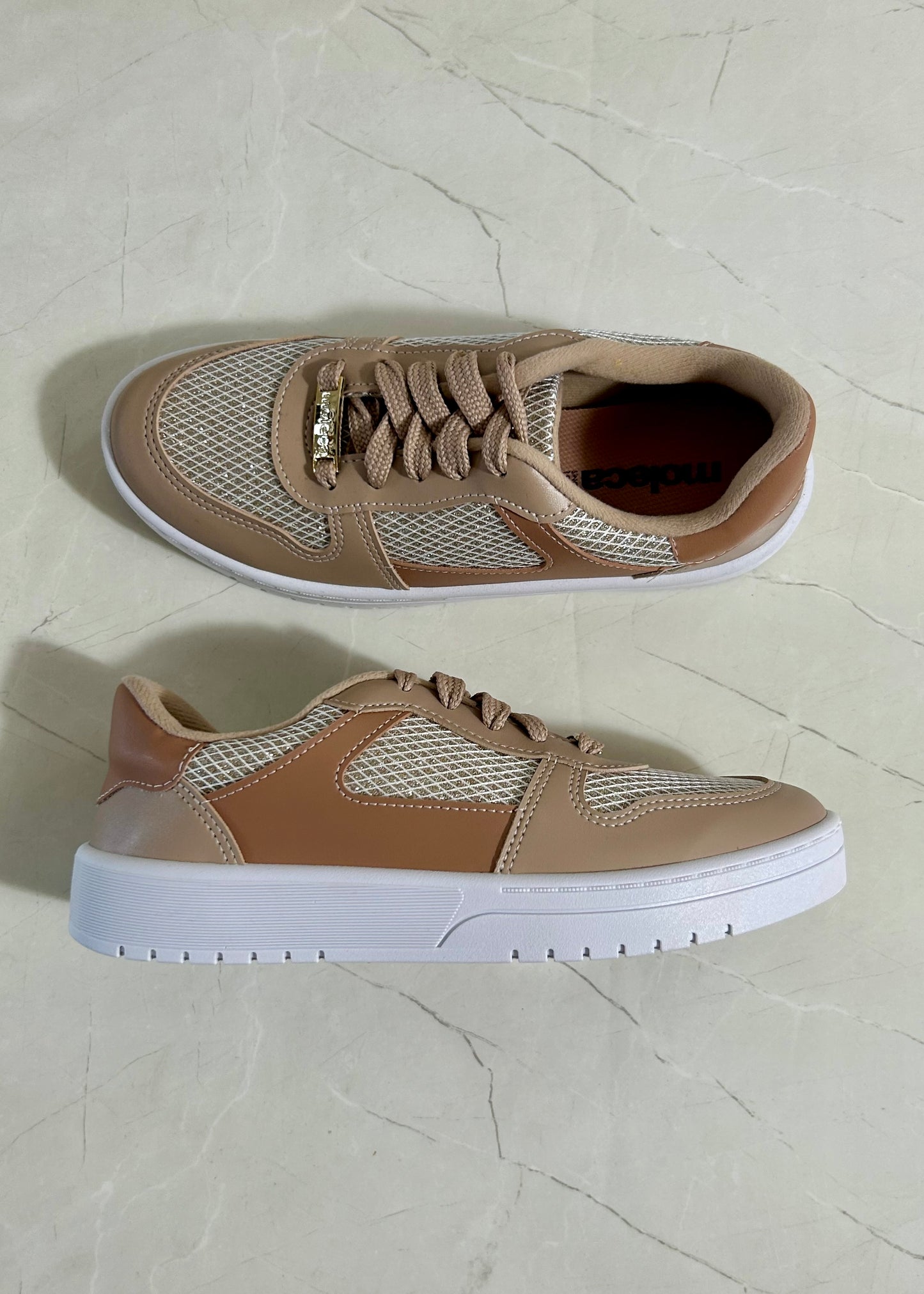 Moleca Tennis Nude Glitter