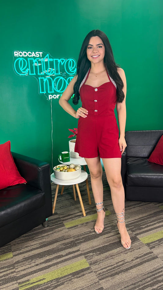 Classic Romper Red