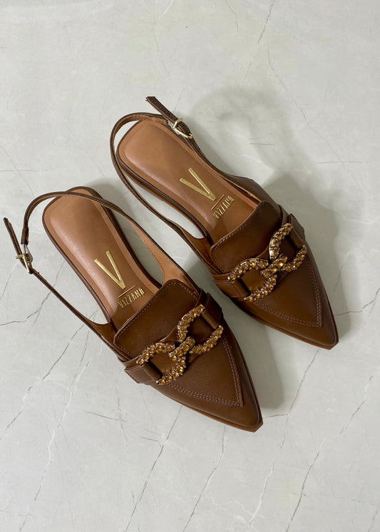 Vizzano Flat Slingback Capuchino