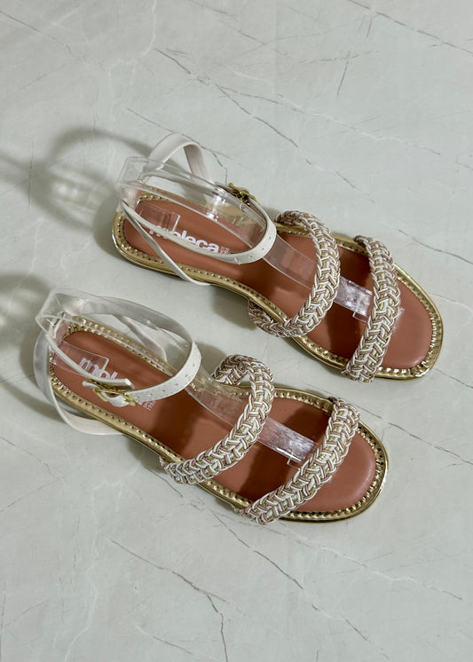 Moleca Flat Sandals Off White