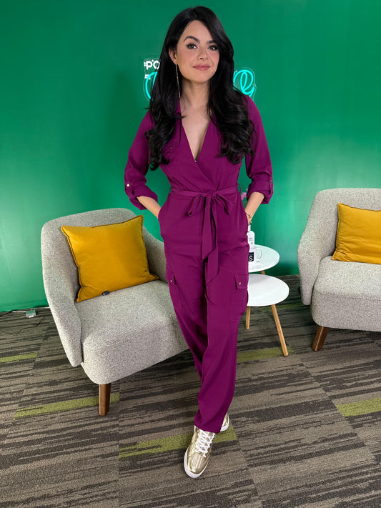 Magenta Jumpsuit