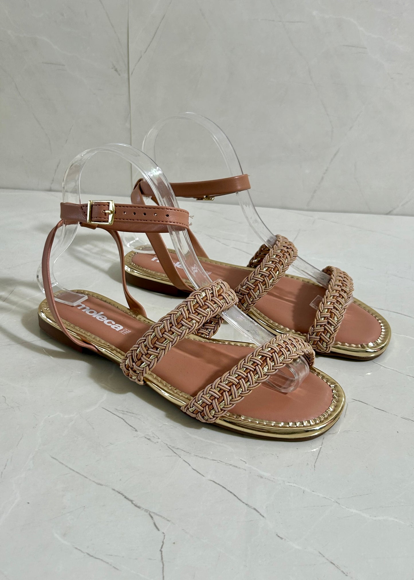 Moleca Flat Sandals Nude