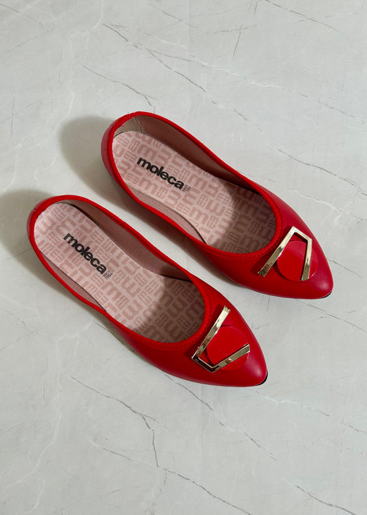Moleca Ballerina Red and Gold