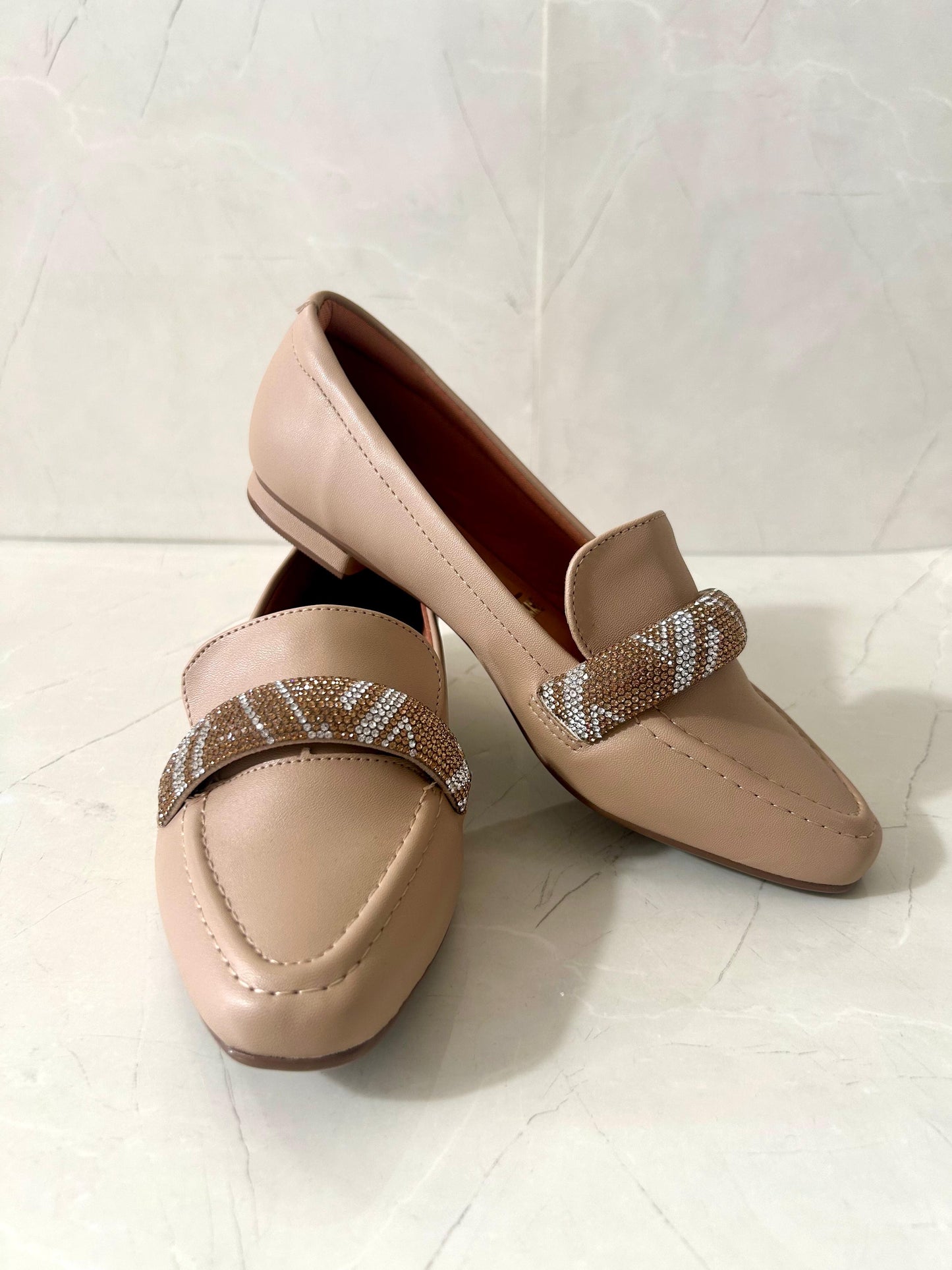 Vizzano Flats Glitter Beige