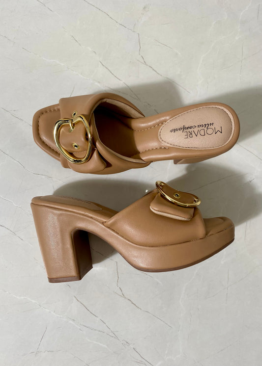 Modare Plataform Mules Nude