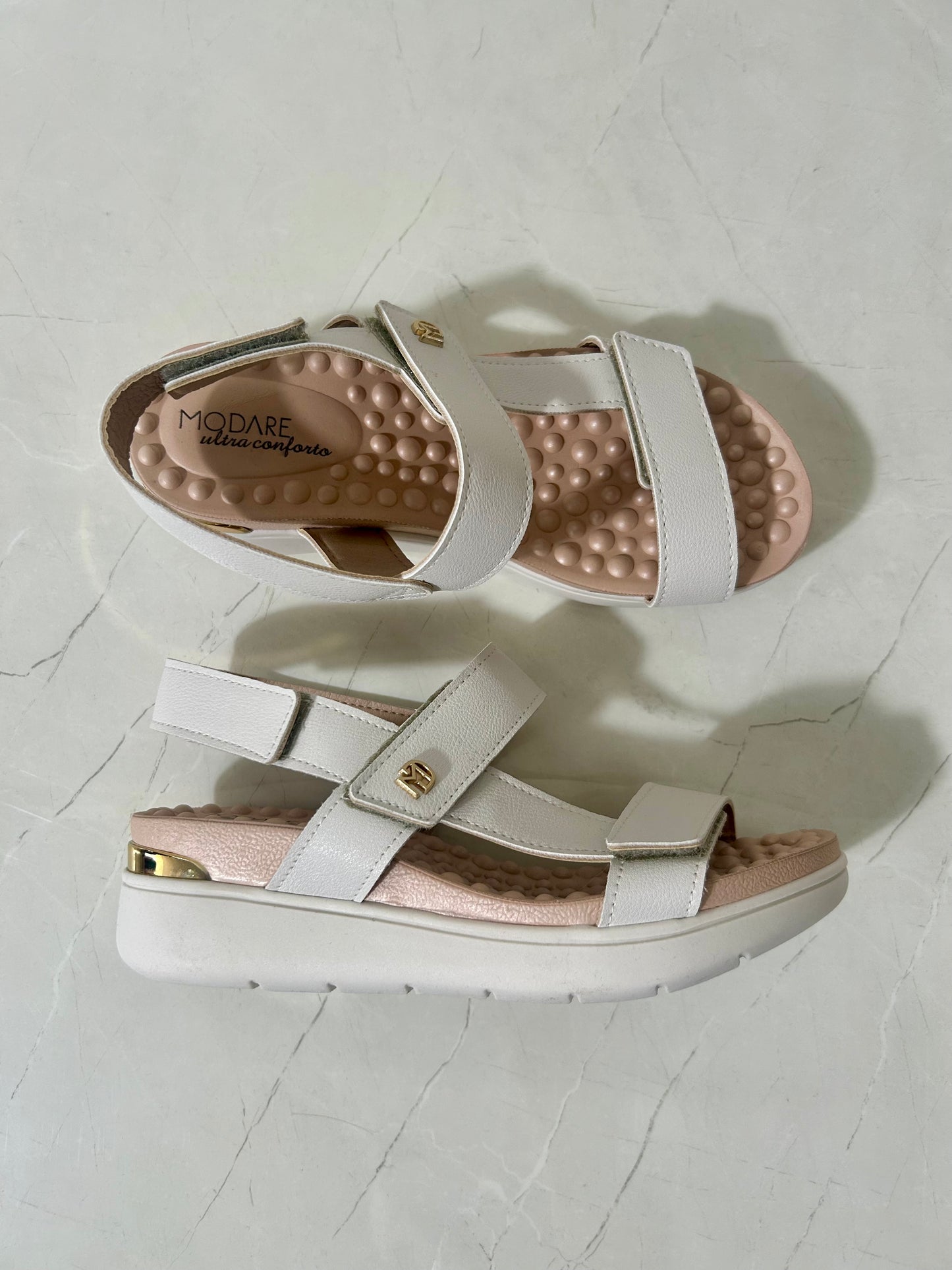 Modare Sandals Ajustable Off White