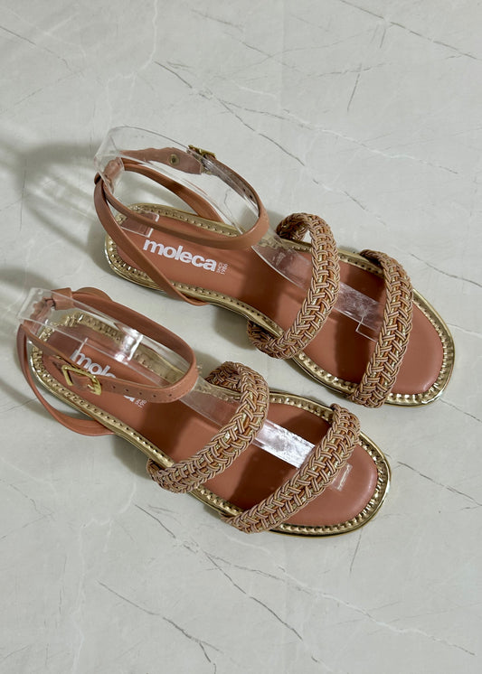 Moleca Flat Sandals Nude