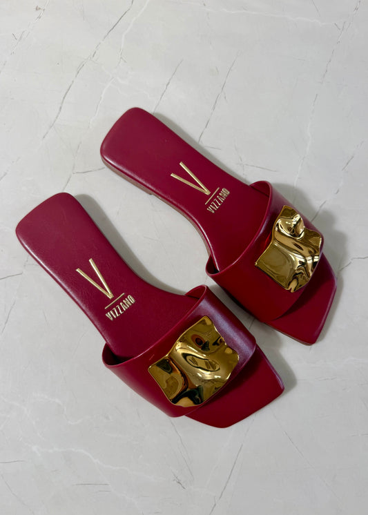 Vizzano Sandal rectangular Charm Cherry