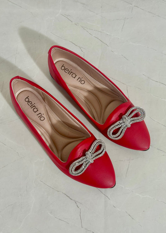 Beira Río Flats Coquette Glow Red