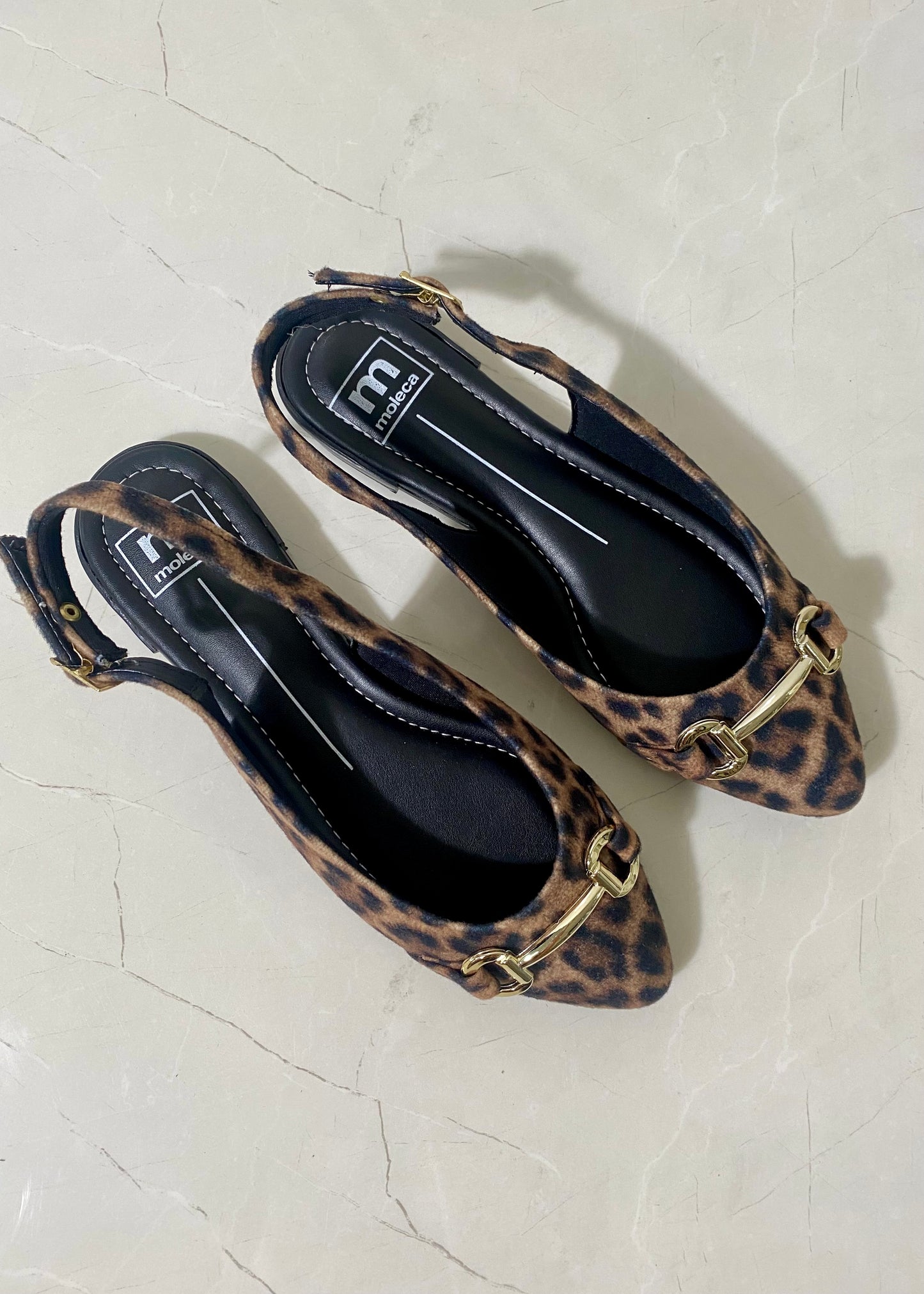 Moleca Lisboa Animal Print Flat