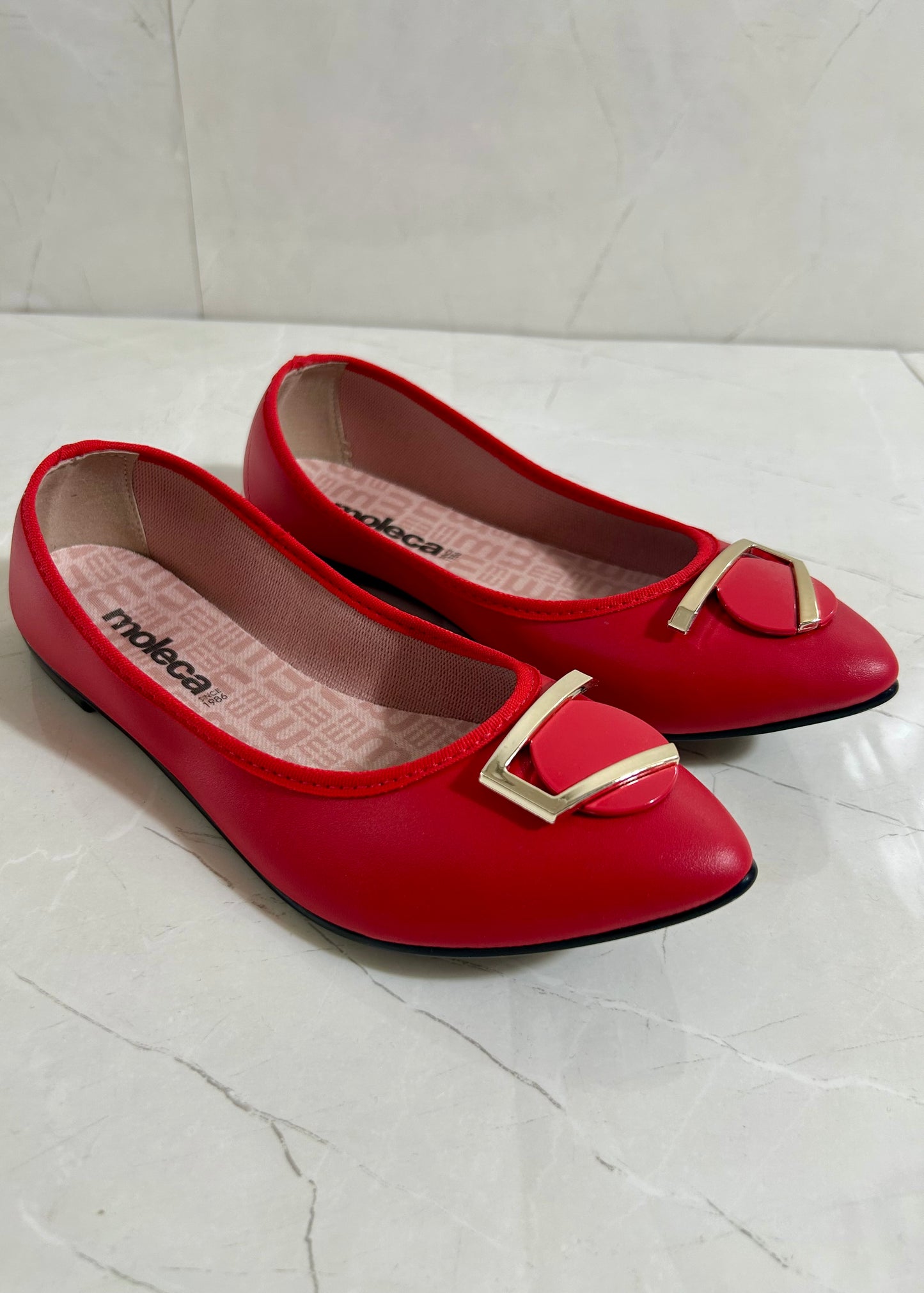 Moleca Ballerina Red and Gold