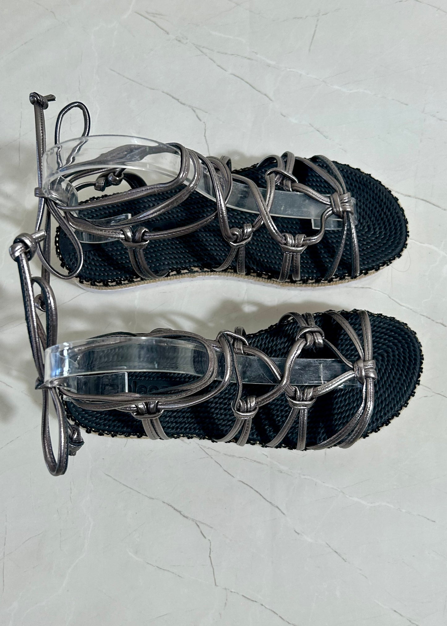 Moleca Gladiator Plataform Pewter