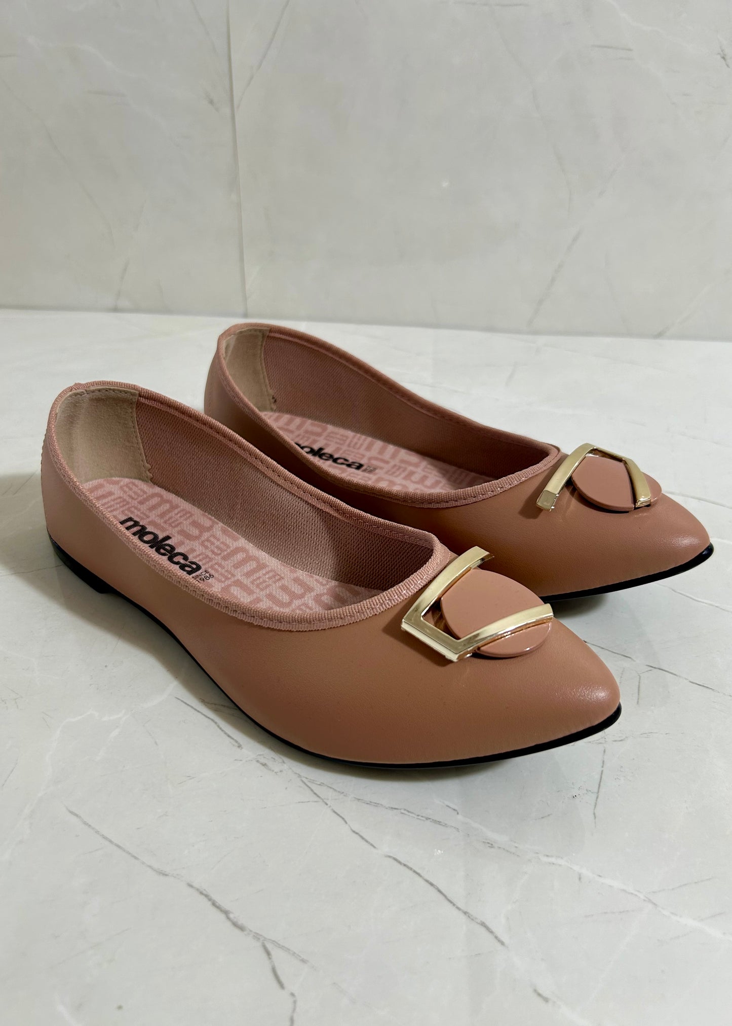Moleca Ballerina Nude and Gold