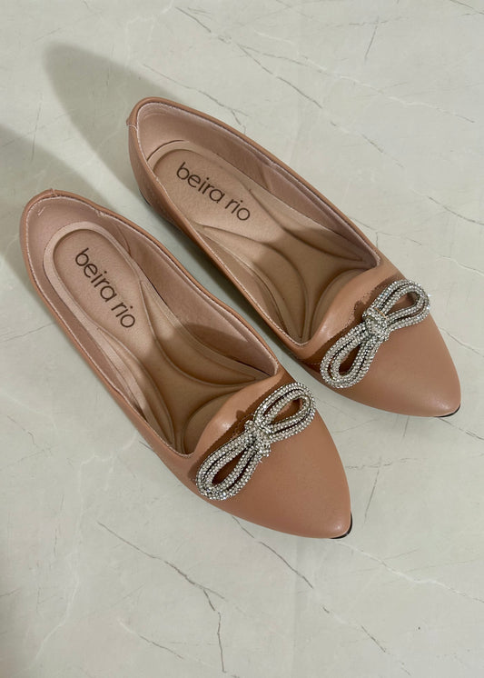 Beira Río Flats Coquette Glow Nude