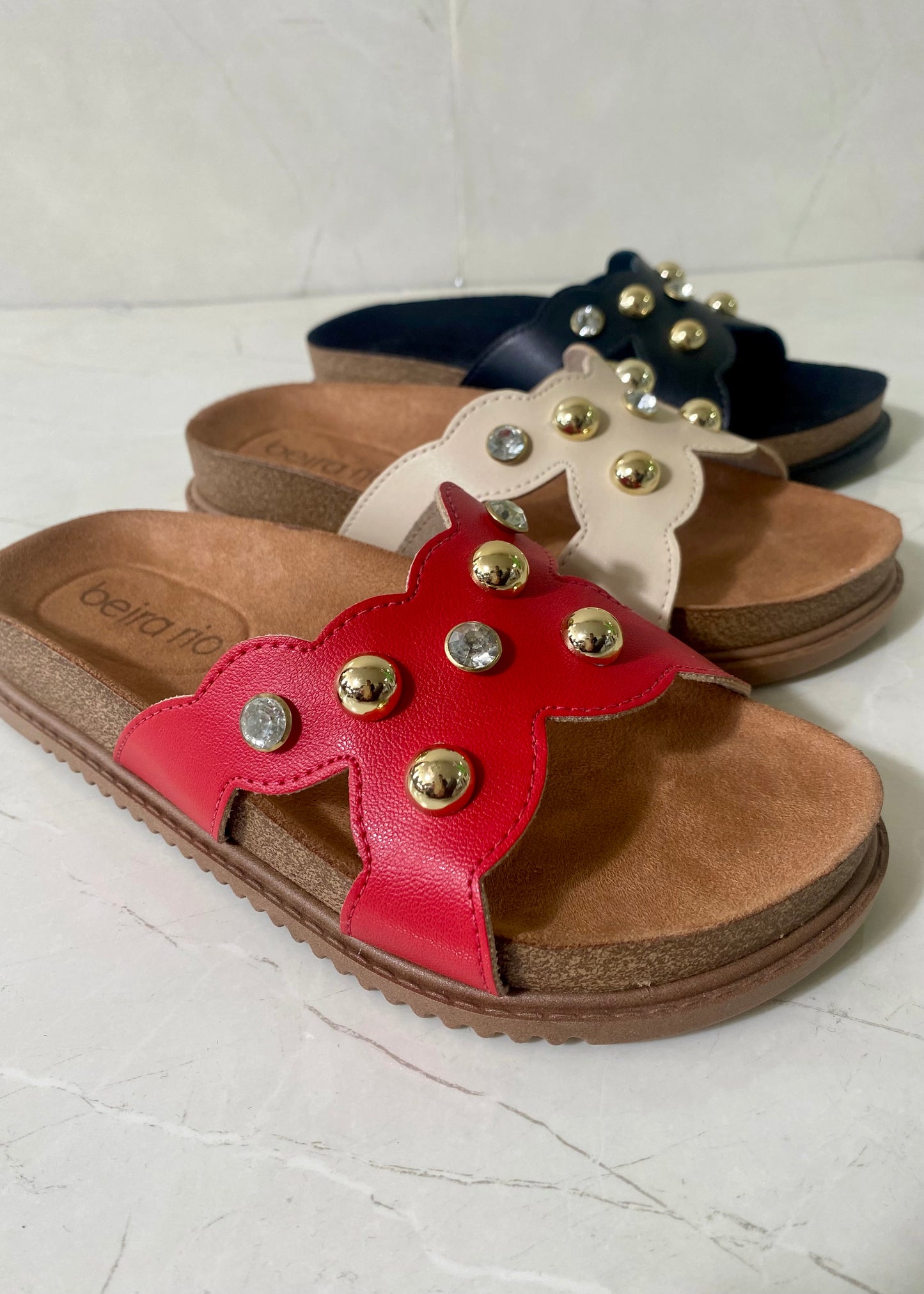 Beira Rio Sandals Chain Red