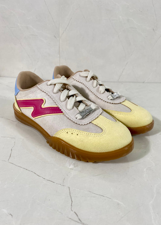 Moleca Fresh Sneakers Gris Yellow Pink