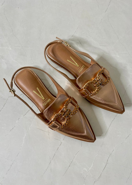 Vizzano Flat Slingback Rose Gold