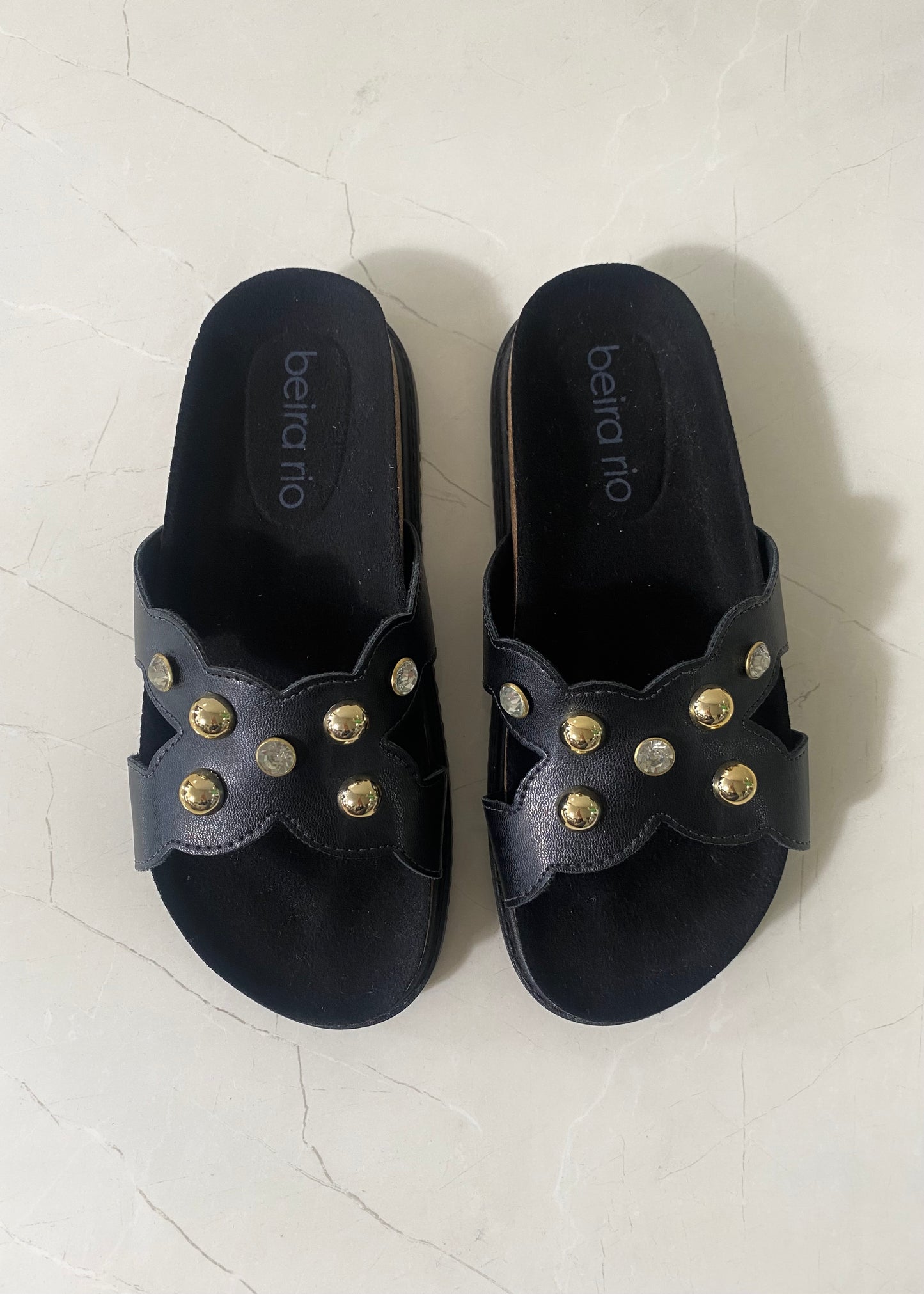 Beira Rio Sandals Chain Black