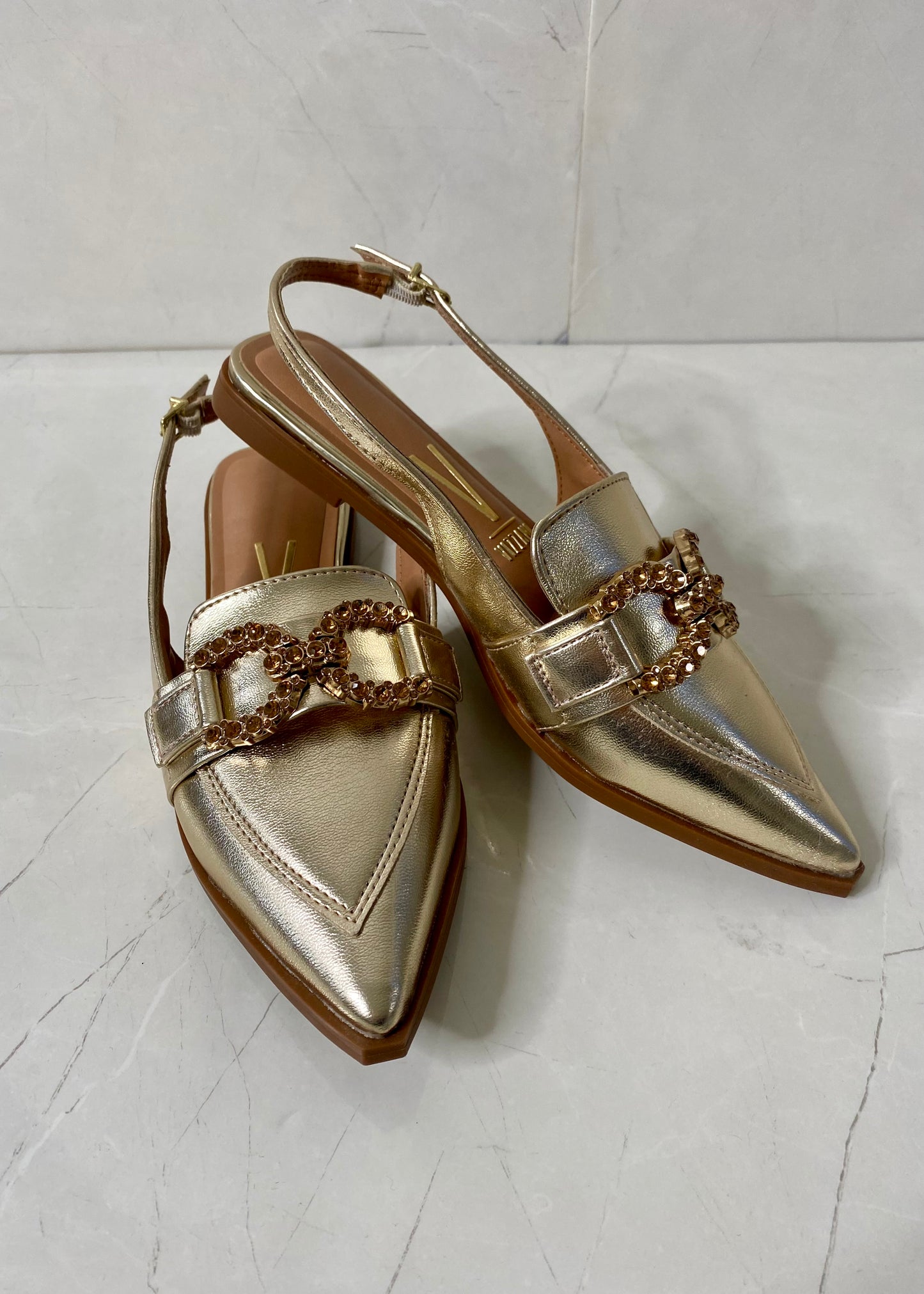 Vizzano Flat Slingback Dorado