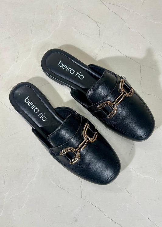 Beira Rio mocasín abierto Black