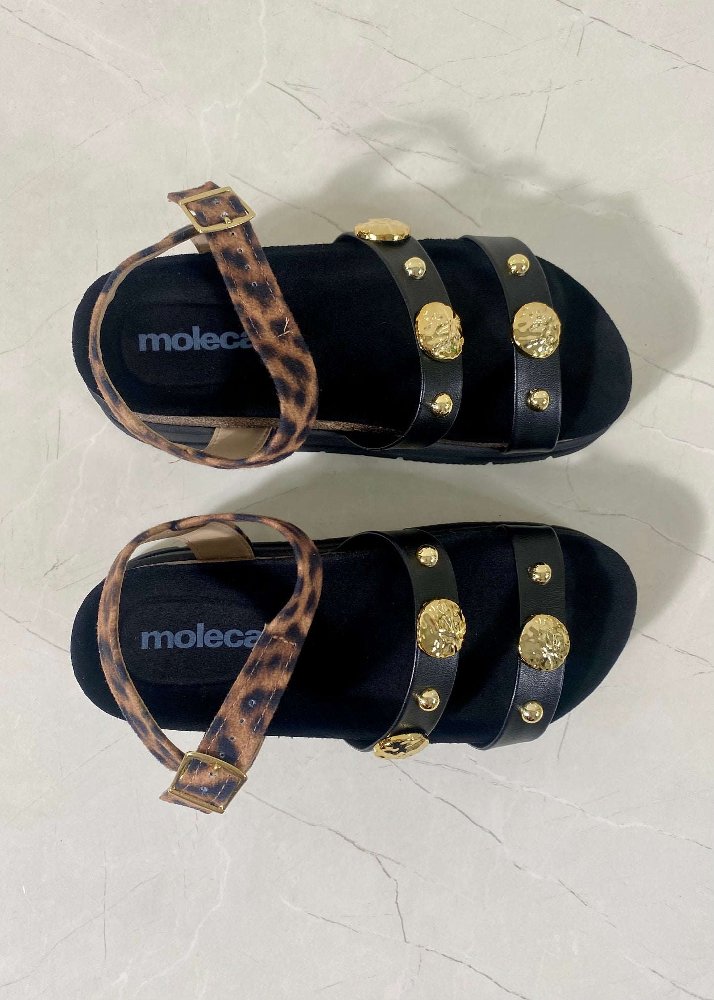 Moleca Plataform Print Multi Black