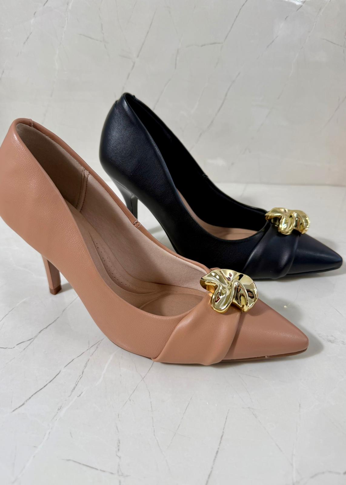 Beira Rio Alto Flower Charm Black