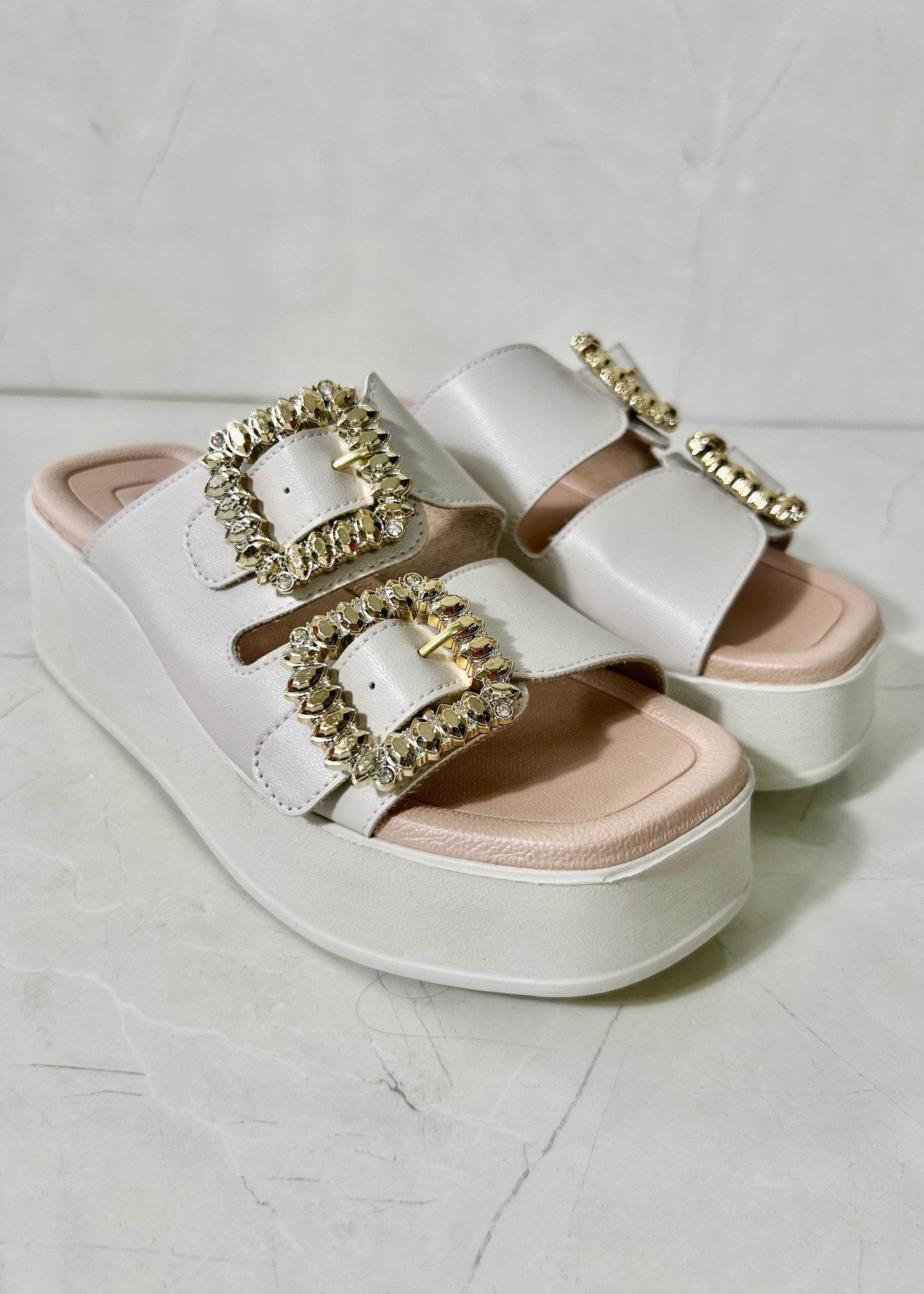 Beira Rio Plataform Chain Off White