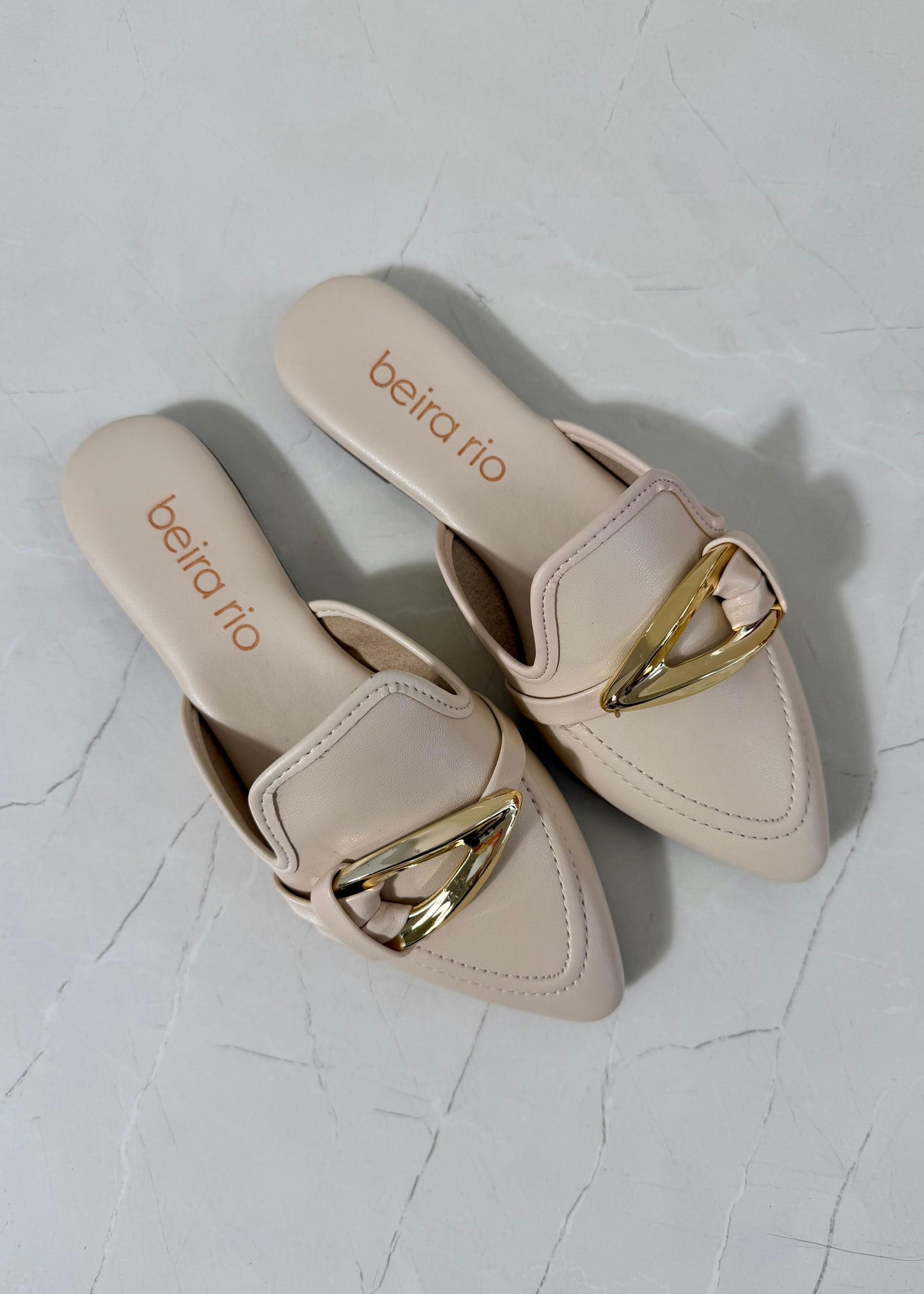 Beira Rio Mule Flats Crema