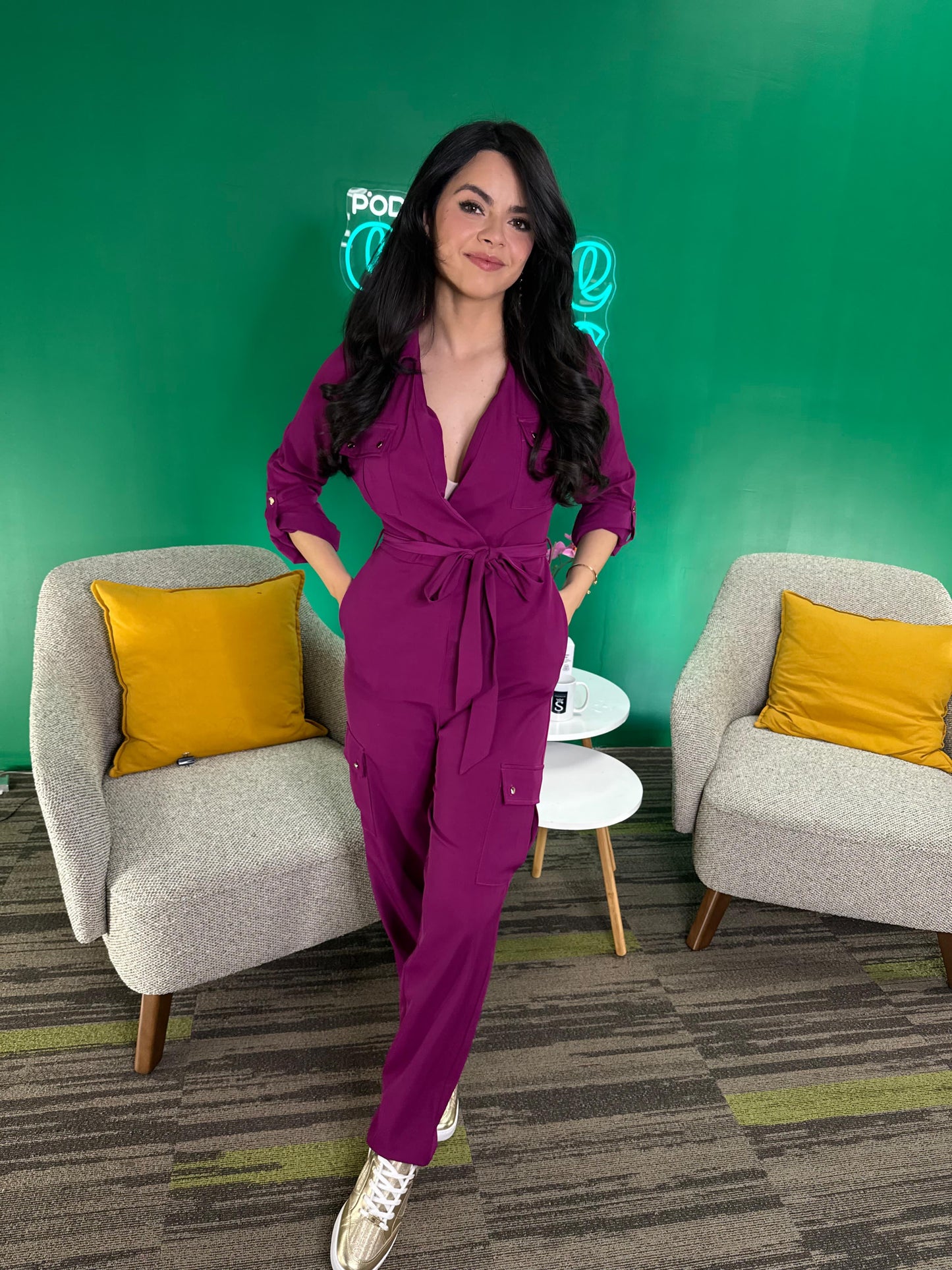 Magenta Jumpsuit