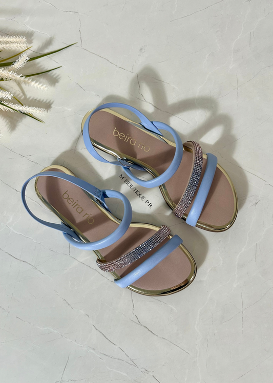 Beira Rios Blue & Gold Sandals