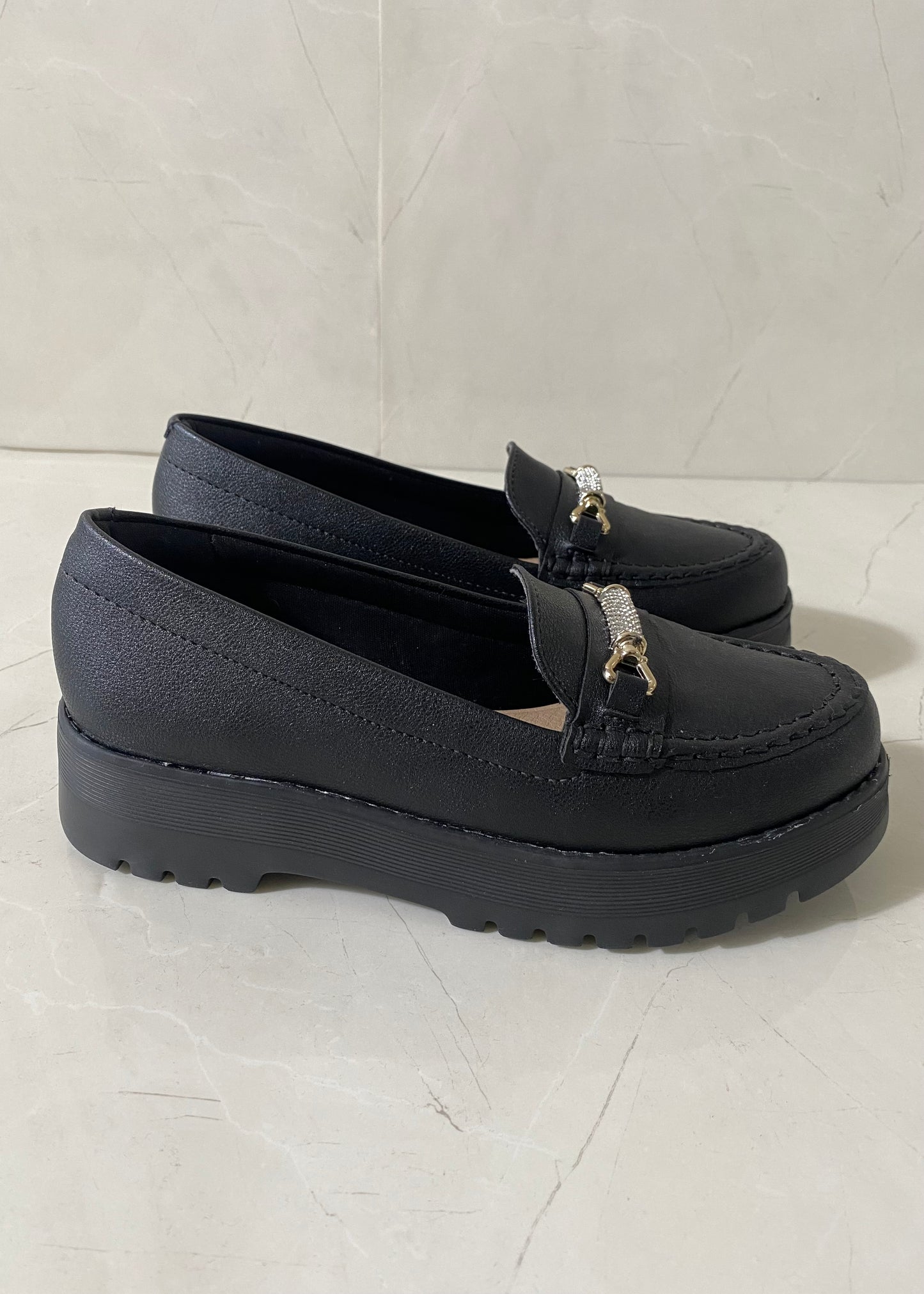 Modare Mocasín Black Rhinestone