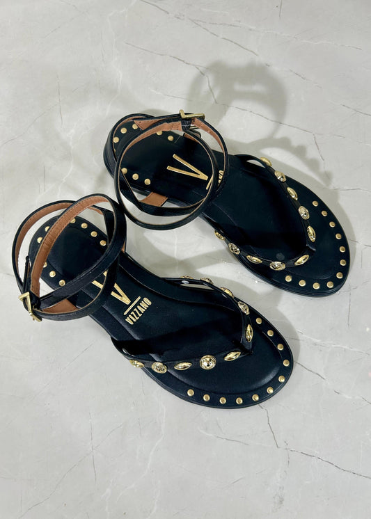 Vizzano Sandal Flats Gitan Black
