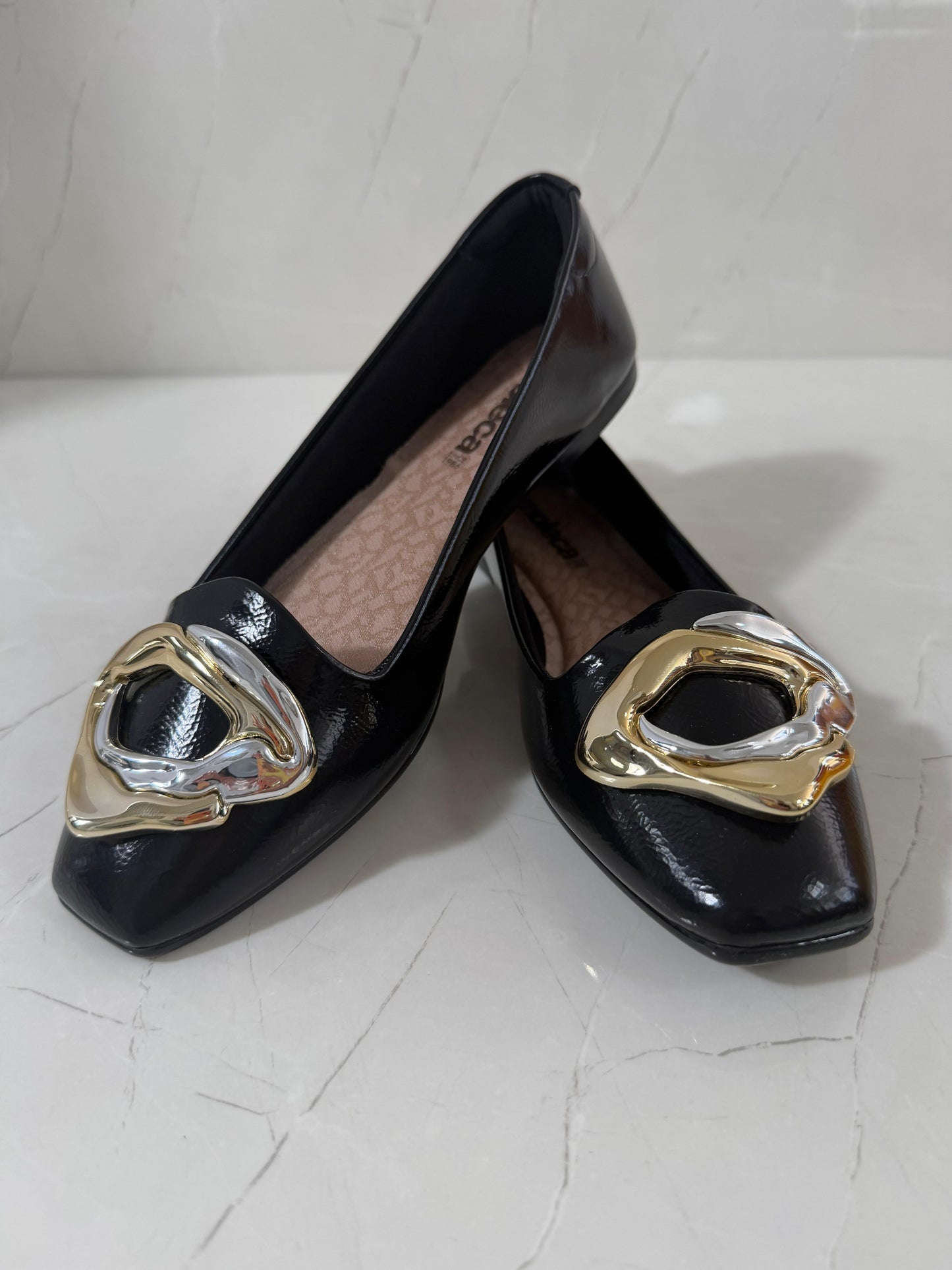 Moleca verniz Flats Charm Black