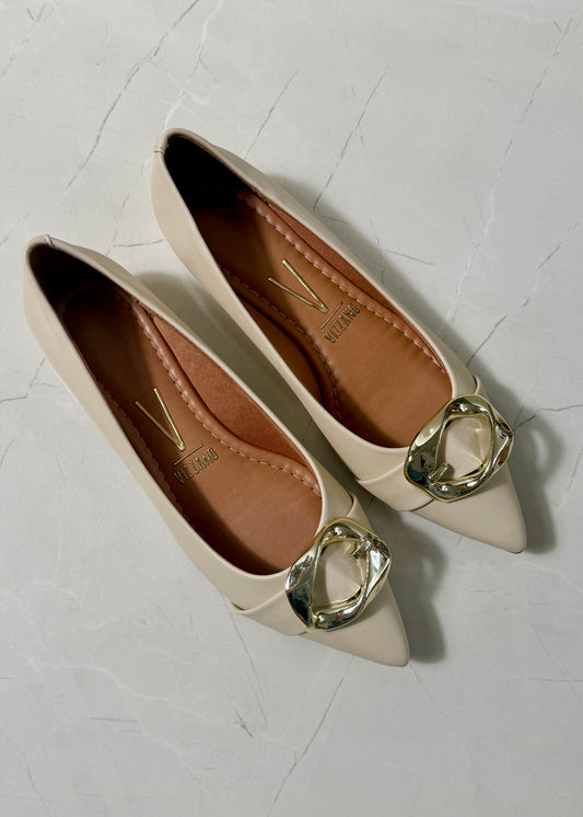 Vizzano Flat Pelica Charm Crema