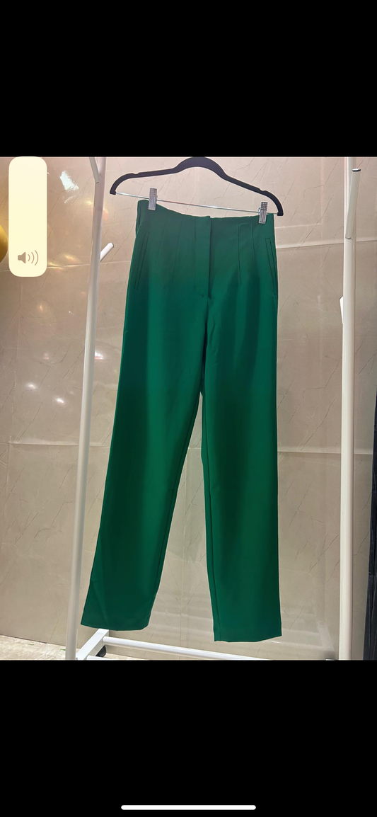 Pantalón de vestir tipo Zara Verde