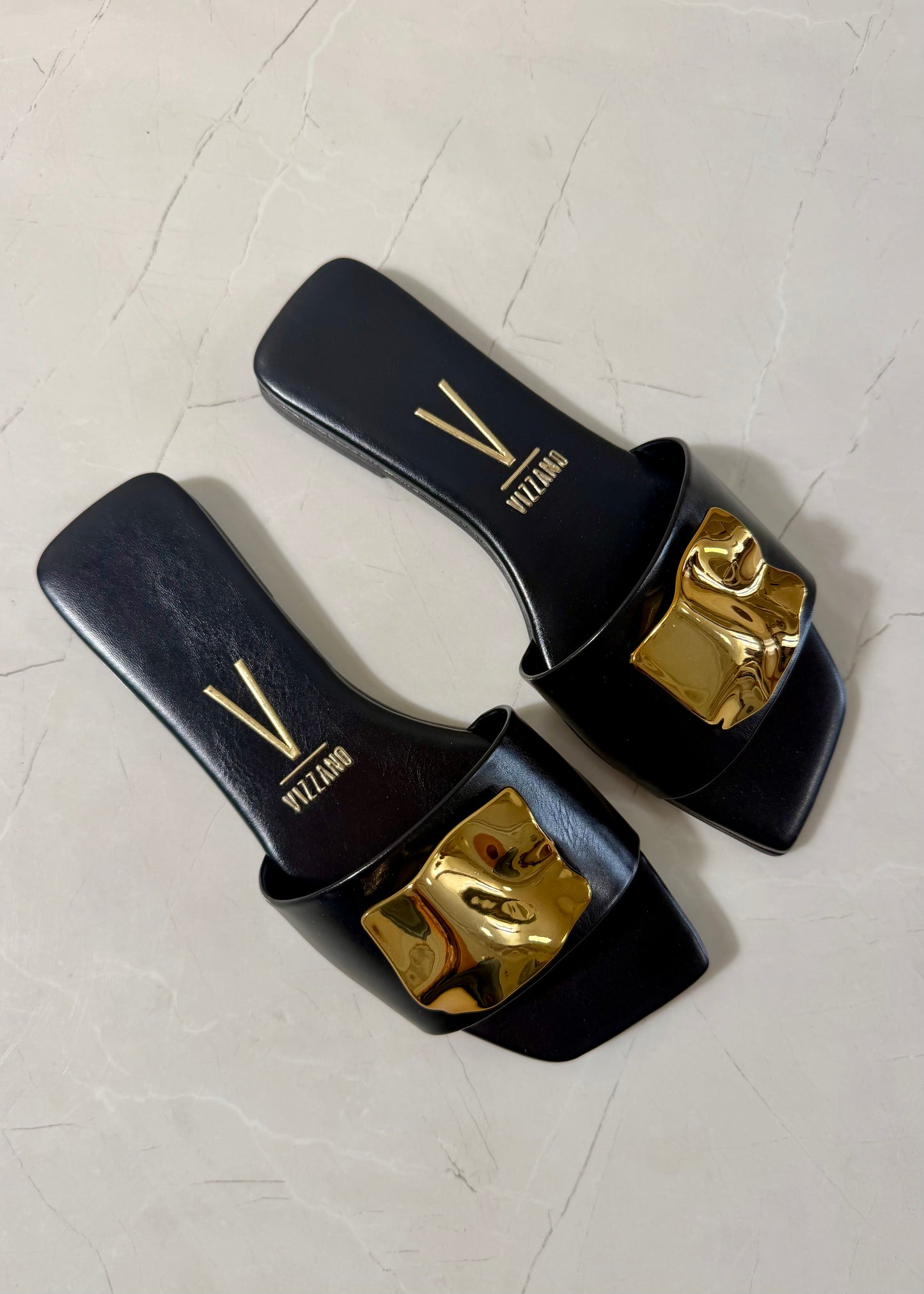 Vizzano Sandal rectangular Charm Negro