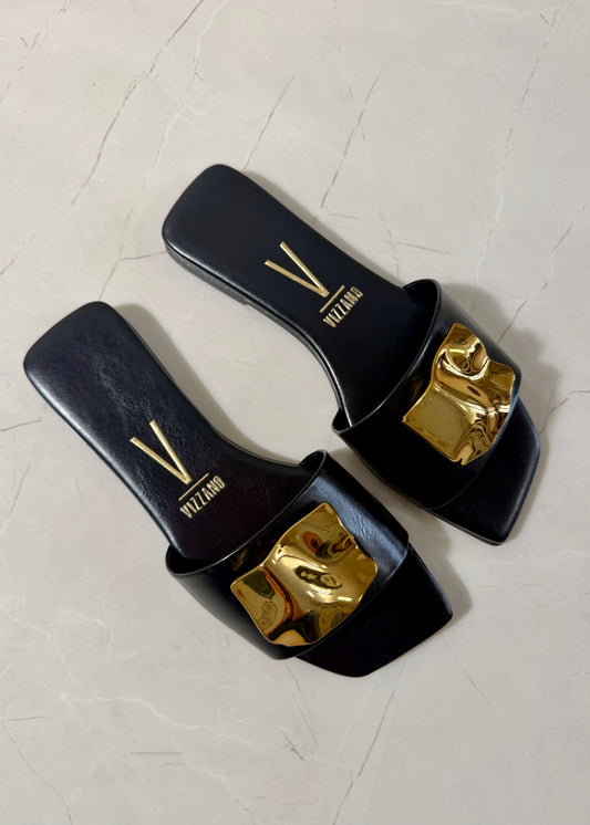 Vizzano Sandal rectangular Charm Negro