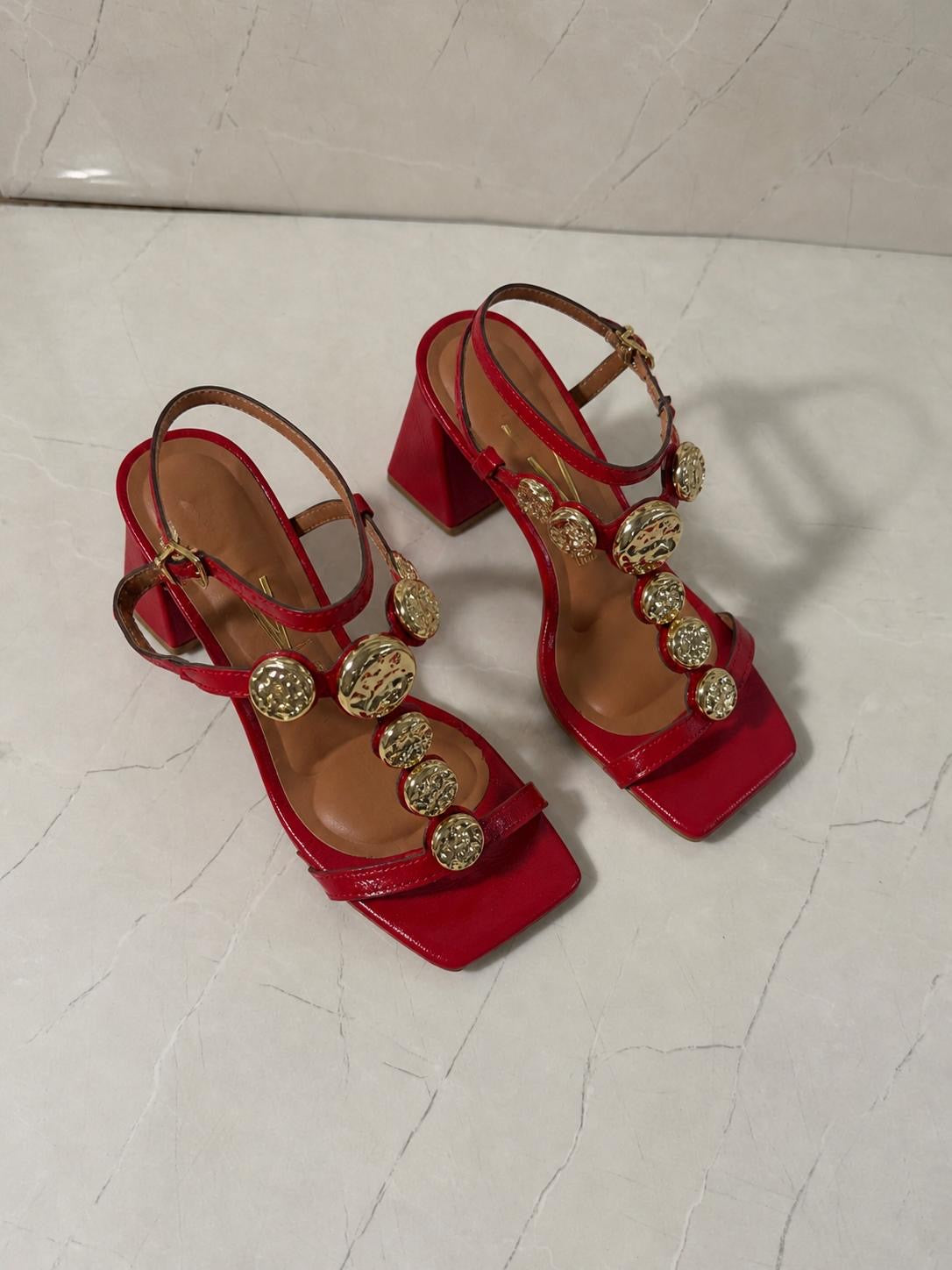 Vizzano intermedio Gold Charms Rojo Rubí