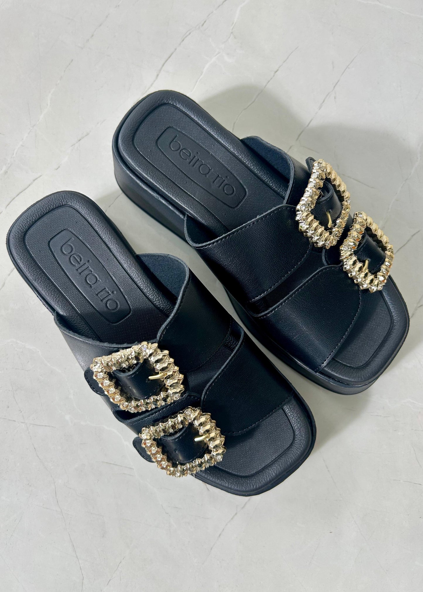 Beira Rio Plataform Chain Black