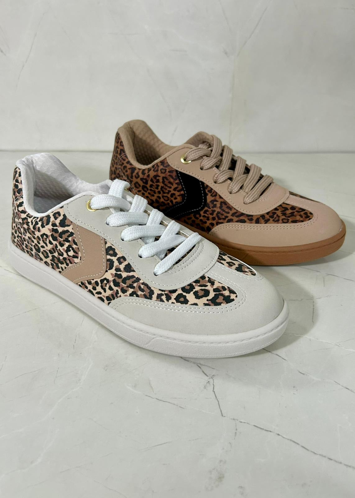 Beira Rio Tenis Animal Print Camel