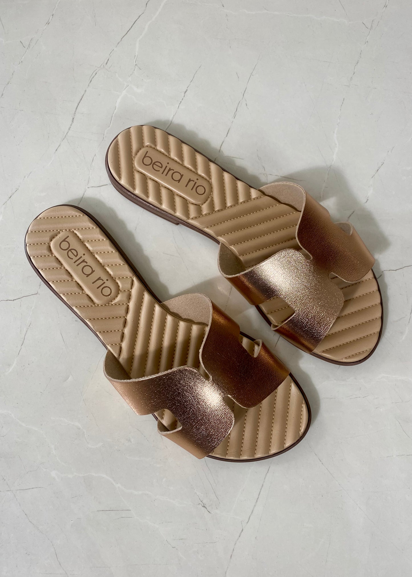 Beira Rio Sandal Rose Gold